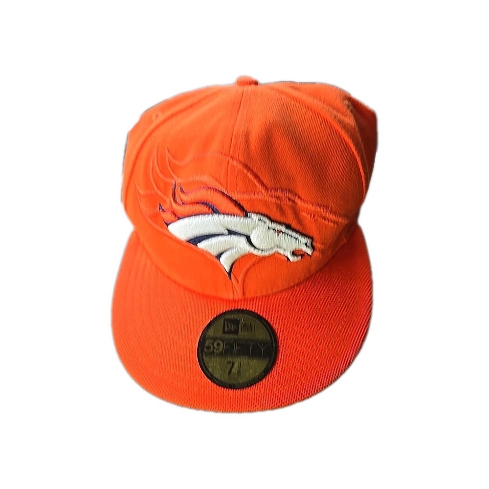 New Era Orange Denver Broncos 59FIFTY fitted hat 7 3/8
